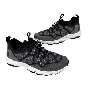 Reebok DMX Sneakers Womens Size 9 Black White‎ Lace Up Athletic Shoes
